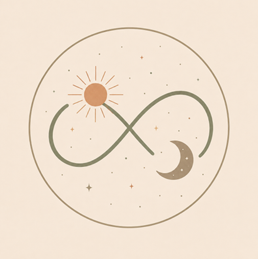 Infinito con sol y luna